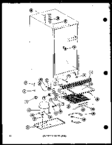 Compressor Parts Diagram and Parts List for ESR16B-P60303-79W  Amana Refrigerator