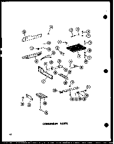 Condenser Parts Diagram and Parts List for ESR17N-A-P60350-52WA  Amana Refrigerator