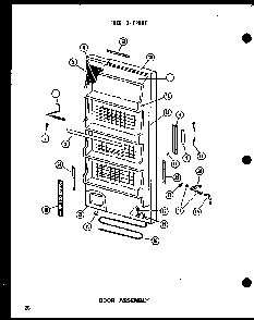 Section 5 Diagram and Parts List for UF12K-AG P60250-9WG Amana Freezer