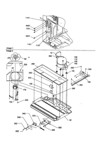 Machine Compartment Diagram and Parts List for BG21VW-P1325013WW  Amana Refrigerator