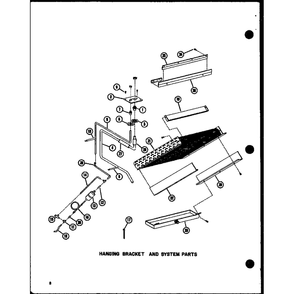 Hanging Bracket And System Parts 2 Diagram and Parts List for EBAH,BAH35 P55895-2 Amana Air Conditioner