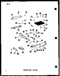Condensor Parts Diagram and Parts List for SDI22W-P60350-32W  Amana Refrigerator