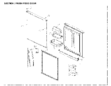 Fresh Food Door Diagram and Parts List for 11161205714  Kenmore Refrigerator