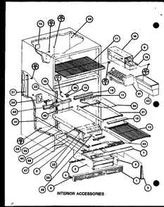 Section 14 Diagram and Parts List for CIC-4H-P7621308W  Amana Refrigerator
