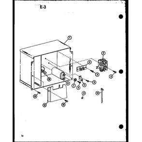 Control Box Diagram and Parts List for RCF36U01A P68446-1C Amana Air Conditioner
