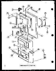 Lower Door Parts Diagram and Parts List for ESR16B-P60303-79W  Amana Refrigerator
