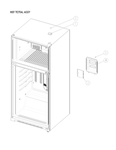 Refrigerator Total Assembly Diagram and Parts List for 11161209716  Kenmore Refrigerator
