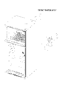 Refrigerator Assembly Diagram and Parts List for 11160512911  Kenmore Refrigerator