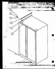 B18 Trim Kit Assembly (b18/p1107201w) Diagram and Parts List for SBI20M-P1120202W  Amana Refrigerator