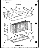 EVAP PARTS Diagram and Parts List for 621-5J P5472052R Amana Air Conditioner