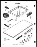 INSTALLATION KIT PARTS Diagram and Parts List for 6243HL P6711927R Amana Air Conditioner
