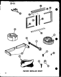 FACTORY INSTALLED MOUNT Diagram and Parts List for ES218D3ML P6753512R Amana Air Conditioner
