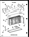 Part Location Diagram of D5574403 Whirlpool EVAPORATOR Assembly