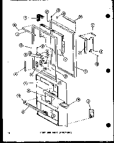 Lower Door Parts Diagram and Parts List for ESR12C-P73953-7W  Amana Refrigerator