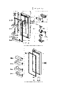 Refrigerator Door Diagram and Parts List for 11175032020  Kenmore Refrigerator