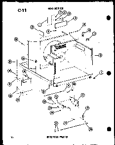 Interior Parts Diagram and Parts List for ES619-3R P54720-98R Amana Air Conditioner