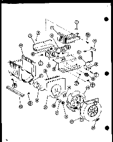 Ice Maker Assembly Diagram and Parts List for SLDI25GL-P7642105WL  Amana Refrigerator