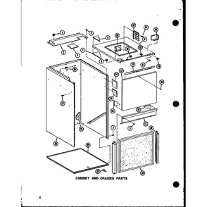 Cabinet And Chassis Parts 2 Diagram and Parts List for EBAH,BAH35 P55895-2 Amana Air Conditioner