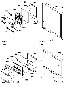 Door Assemblies Diagram and Parts List for BX20S5W-P1196507WW  Amana Refrigerator