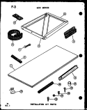 INSTALLATION KIT PARTS Diagram and Parts List for 6243P P6711931R Amana Air Conditioner