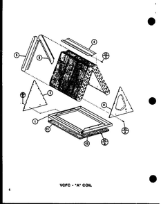 A Coil Diagram and Parts List for ACFC24AOVA P9968014C Amana Air Conditioner