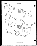INTERIOR PARTS Diagram and Parts List for ES614-2R P5472097R Amana Air Conditioner