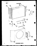 CONDENSER PARTS Diagram and Parts List for ES6243S P6711917R Amana Air Conditioner