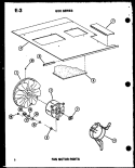 FAN MOTOR PARTS Diagram and Parts List for ES6243S P6711917R Amana Air Conditioner
