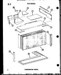 EVAP PARTS Diagram and Parts List for ES6243S P6711917R Amana Air Conditioner