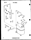 COMPRESSOR PARTS Diagram and Parts List for ES6243S P6711917R Amana Air Conditioner