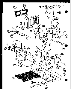 Compressor Diagram and Parts List for SDI22F-L-P7700011WL  Amana Refrigerator