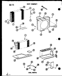 COIL PARTS Diagram and Parts List for ES122ML P5497460R Amana Air Conditioner