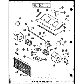 System & Air Parts 2 Diagram and Parts List for PKE3-3H P54565-7C Amana Air Conditioner