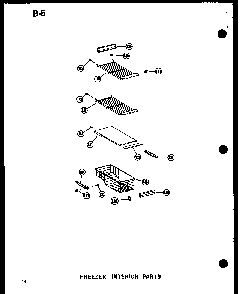 Freezer Interior Parts Diagram and Parts List for SDI22W-P60350-32W  Amana Refrigerator