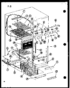 Freezer Shelves Diagram and Parts List for SLDI22F-C-P75400-19WC  Amana Refrigerator