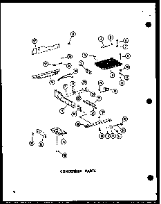 Condenser Parts Diagram and Parts List for ESR17N-A-P60350-52WA  Amana Refrigerator