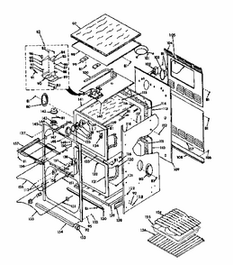 Body Section Diagram and Parts List for 8504277791  Kenmore Range