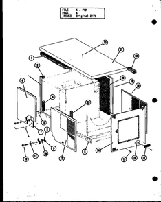 Diagram 1 Diagram and Parts List for PKM3-1H P55197-22C Amana Air Conditioner