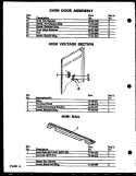 HIGH VOLTAGE SECTION Diagram and Parts List for QDU-838  Amana Range