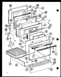 Page 5 Diagram and Parts List for ARR-402 P8531211S Amana Range