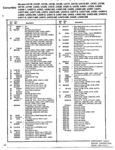 Hoover Convertible Vacuum Assembly Page 3 Diagram and Parts List for U4371  Hoover Upright Vacuum