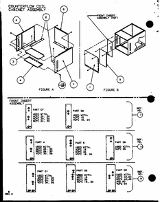 Counterflow Coil Cabinet Assembly (ccc16/p1101901c) (ccc20/p1101902c) (ccc24/p1101903c) Diagram and Parts List for ACFH36AUMB P1124202C Amana Air Conditioner