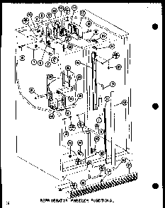 Refrigerator Freezer Functional Diagram and Parts List for SLDI25GL-P7642105WL  Amana Refrigerator