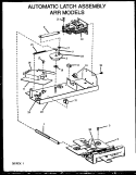 AUTOMATIC LATCH ASSY Diagram and Parts List for ARR633E P1157907S E Amana Range