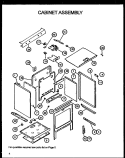 CABINET ASSY Diagram and Parts List for RSK3700UWW P1141247NWW Amana Range