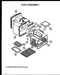 OVEN ASSY Diagram and Parts List for RSK3700UWW P1141247NWW Amana Range