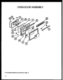 OVEN DOOR ASSY Diagram and Parts List for RSK3700UWW P1141247NWW Amana Range