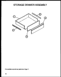 STORAGE DRAWER ASSY Diagram and Parts List for RSK3700UWW P1141247NWW Amana Range