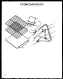 OVEN COMPONENTS Diagram and Parts List for RLS363UL P1142377N L Amana Range