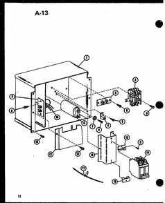 (ercf18-u01b/p67471-11c) (ercf24-u01b/p67471-12c) (ercf30-u01b/p67471-13c) (ercf36-u01b/p67471-14c) (ercf42-u01b/p67471-15c) Diagram and Parts List for ERCF48-U03B P67471-18C Amana Air Conditioner